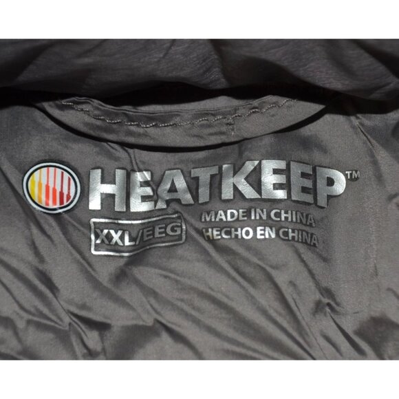 Heat Keep Ladies Gray Sleeveless Quilted Puffer Jacket Size XXL Pocket Insulated - Picture 9 of 11